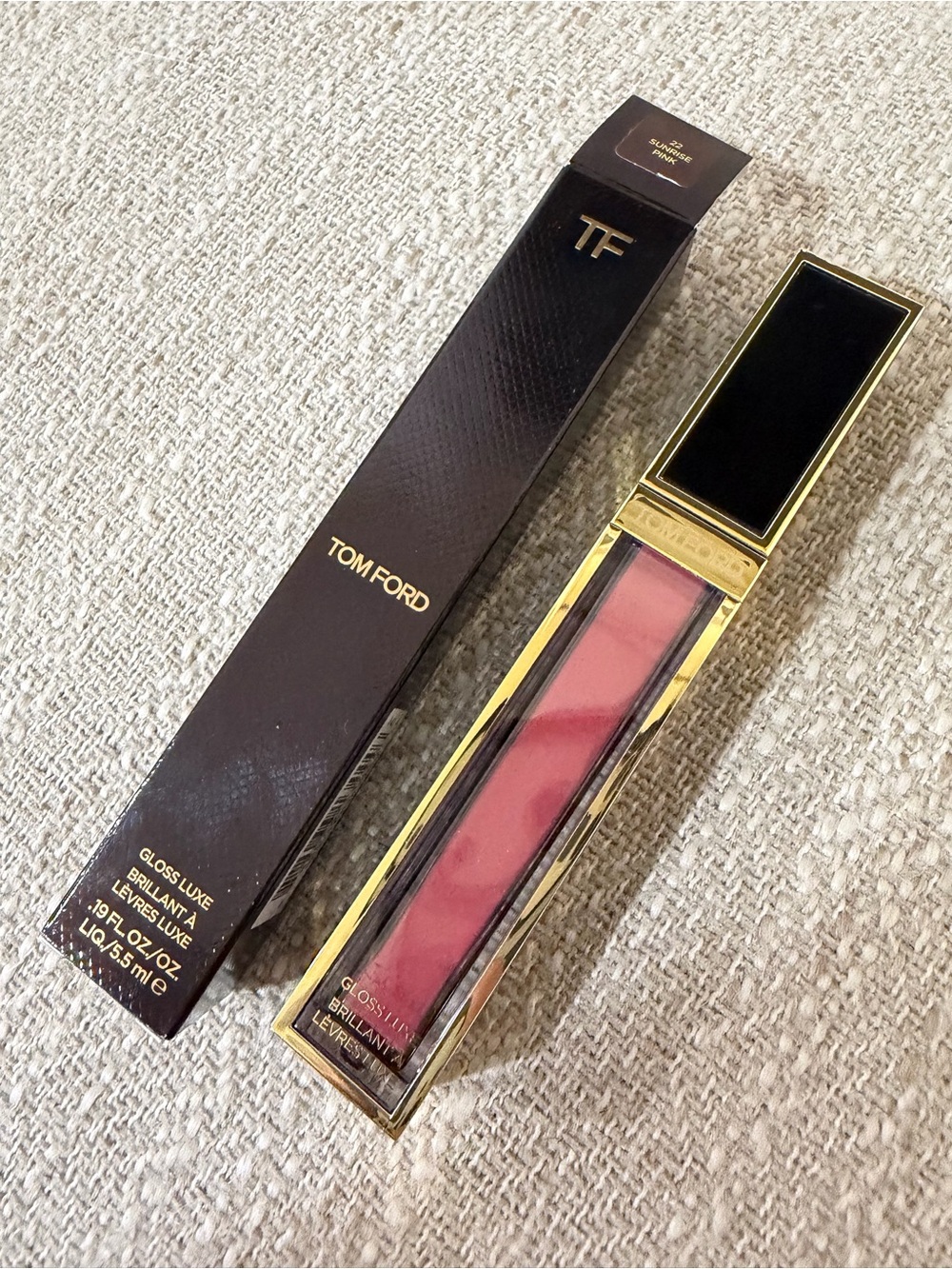 Tom Ford Gloss Luxe Lip Gloss #22 Sunrise Pink Full size 5.5ml New in box